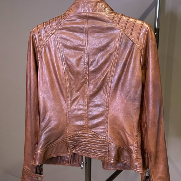Bod & Christensen Leather Jacket  - Whiskey Leather - S - Picture 2 of 6